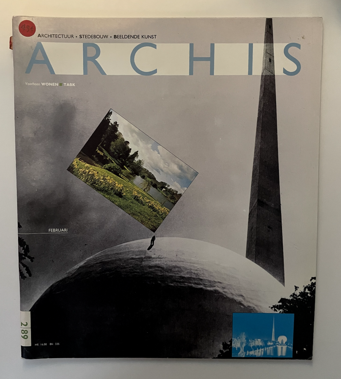 Archis febbraio 1989 rivista olandese d'architettura vintage con focus su urbanistica e arte