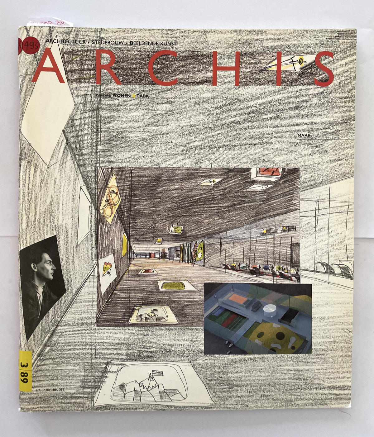 Archis febbraio 1989 rivista italiana di architettura vintage con illustrazioni di design moderno