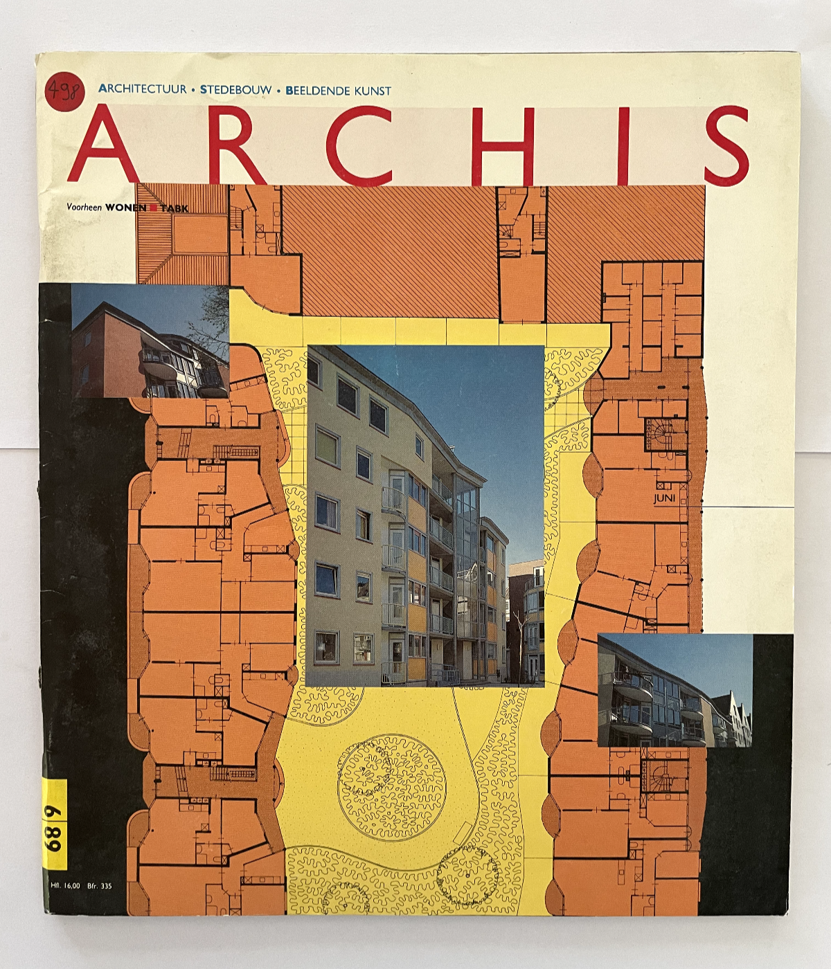 Archis rivista italiana di architettura vintage con piante urbanistiche e fotografie degli esterni febbraio 1989