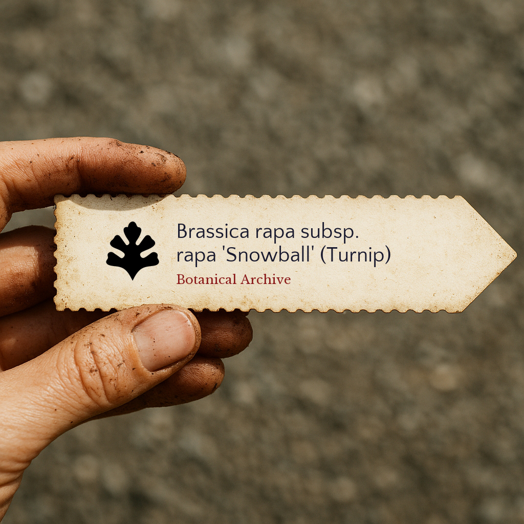Brassica rapa subsp. rapa 'Snowball' | Turnip | 300000 SEEDS