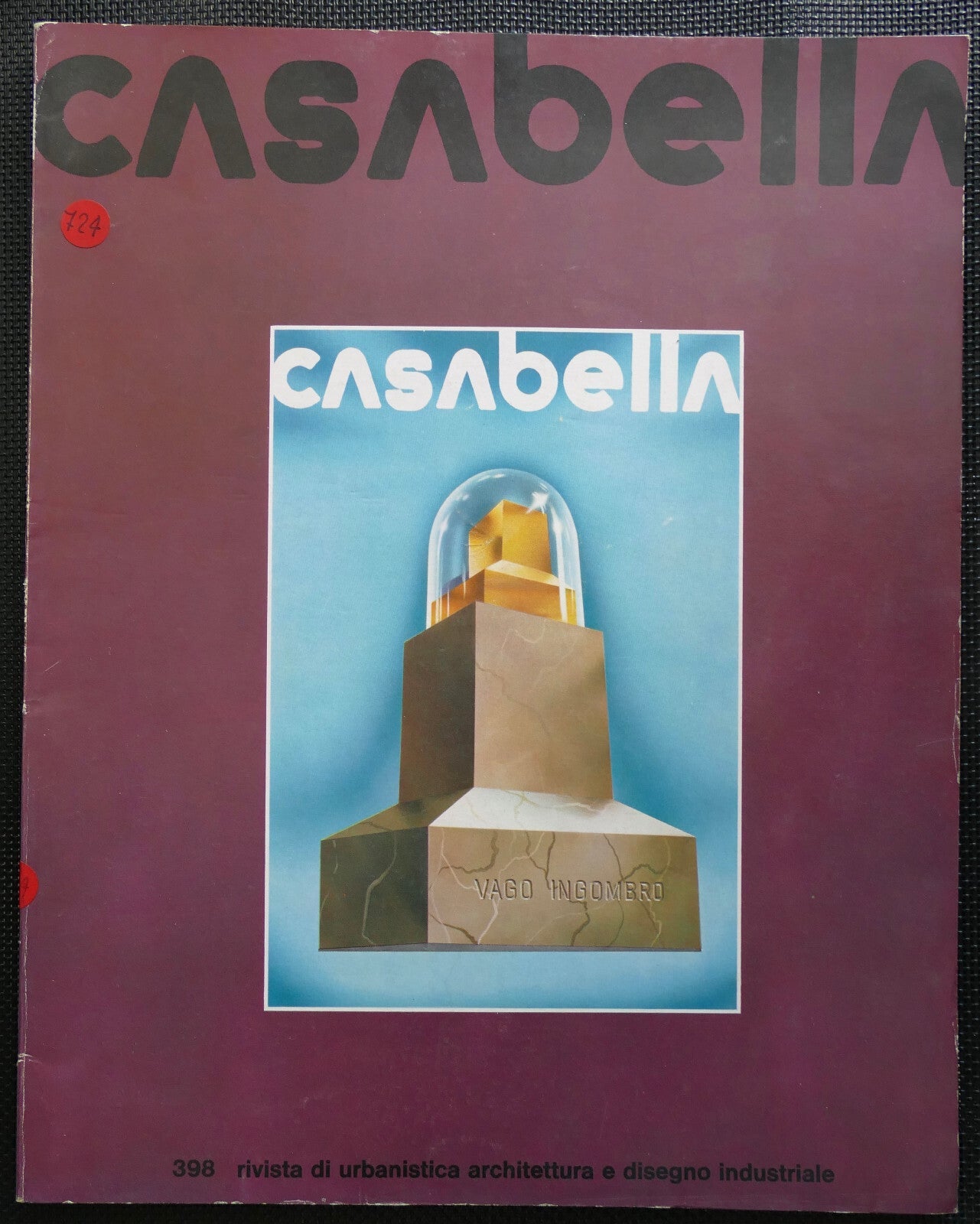Casabella n. 398 rivista italiana di architettura vintage 1975 design urbano e disegni industriali