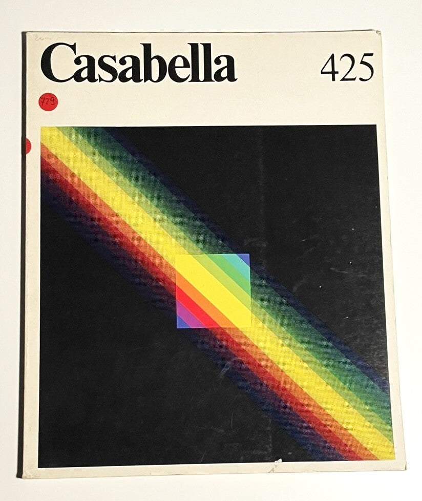 Casabella magazine issue 425 vintage Italian architecture publication with modern graphic design cover