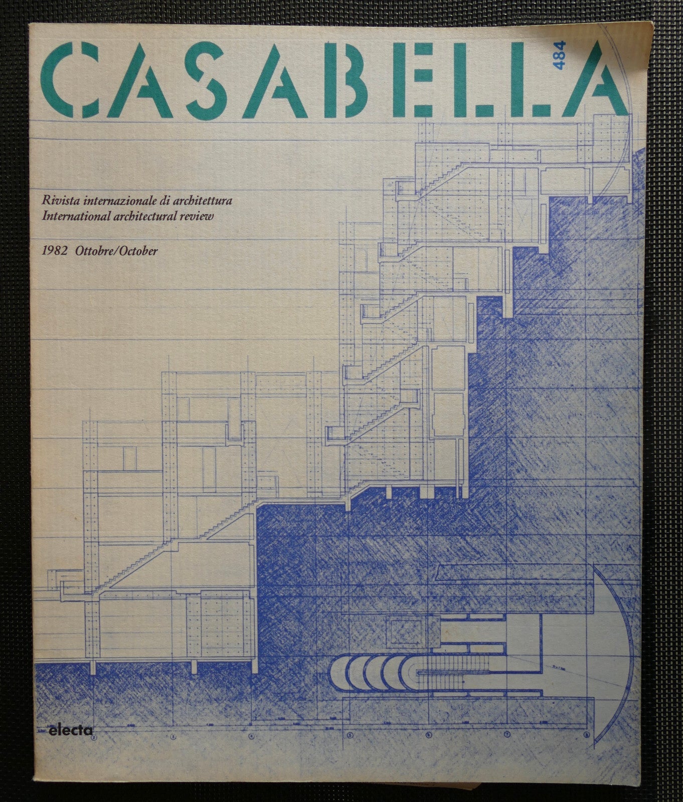 Casabella no 484 1982 vintage Italian architecture magazine international architectural review