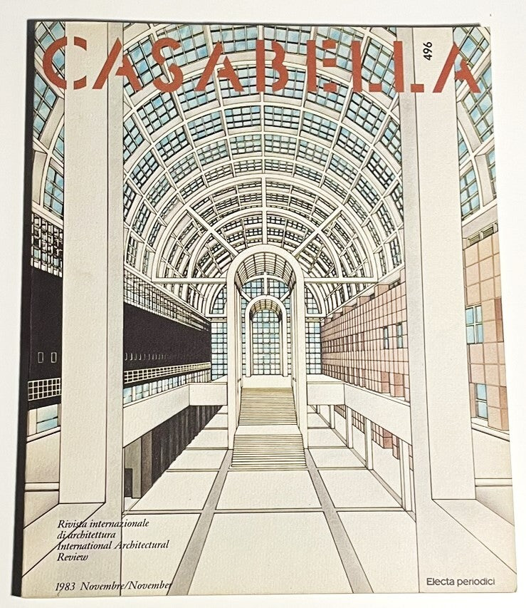 Casabella no 496 1983 vintage Italian architecture magazine international architectural review