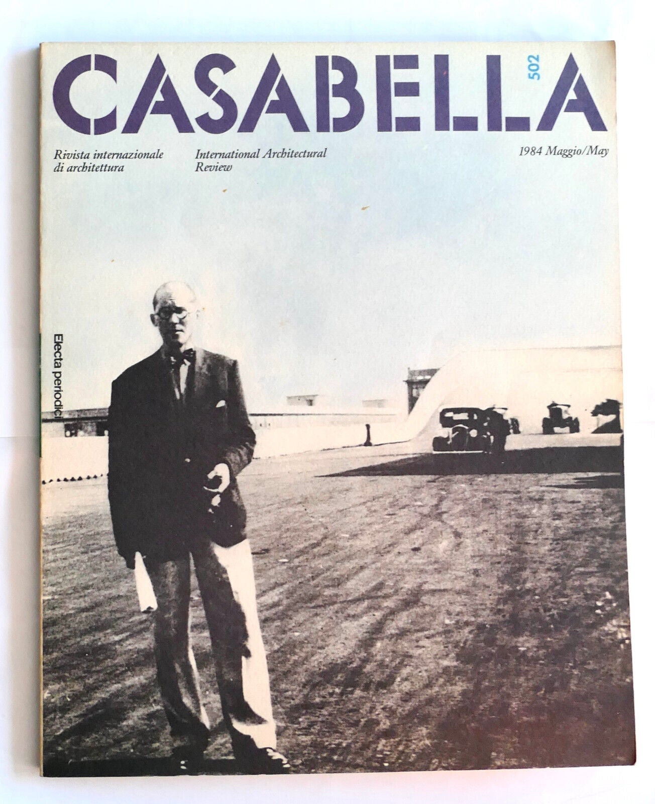 Rivista Casabella n. 502 maggio 1984 vintage rivista italiana di architettura con fotografia storica in copertina