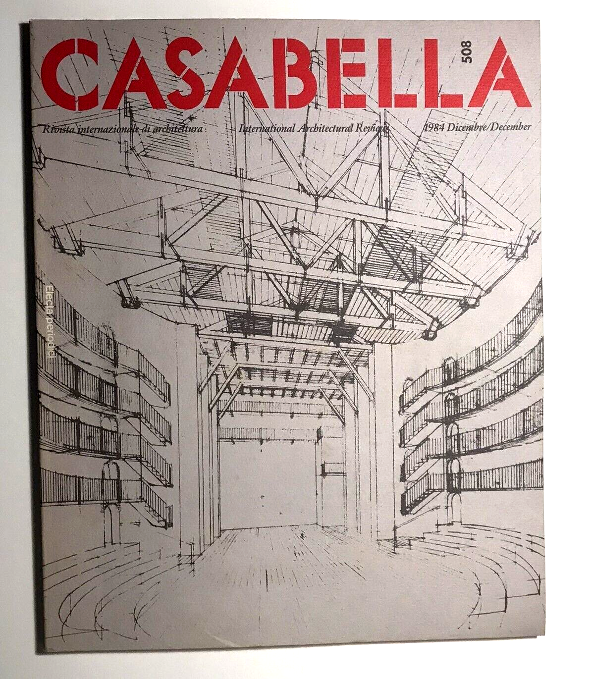 Casabella n. 508 1984 rivista italiana di architettura vintage con schizzi architettonici