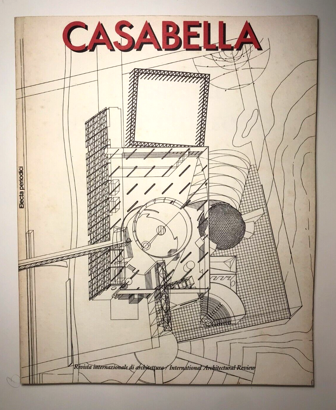 Casabella n. 535 1987 rivista italiana di architettura vintage con disegni architettonici e progetti
