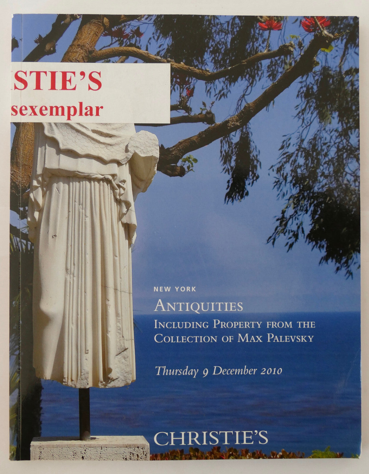 Christie's Antiquities auction catalog featuring Max Palevsky collection, December 2010 vintage publication