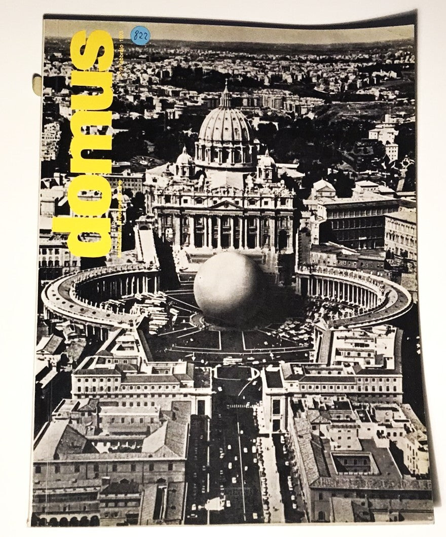 Domus n. 519 vintage 1973 rivista italiana di architettura con la Basilica di San Pietro