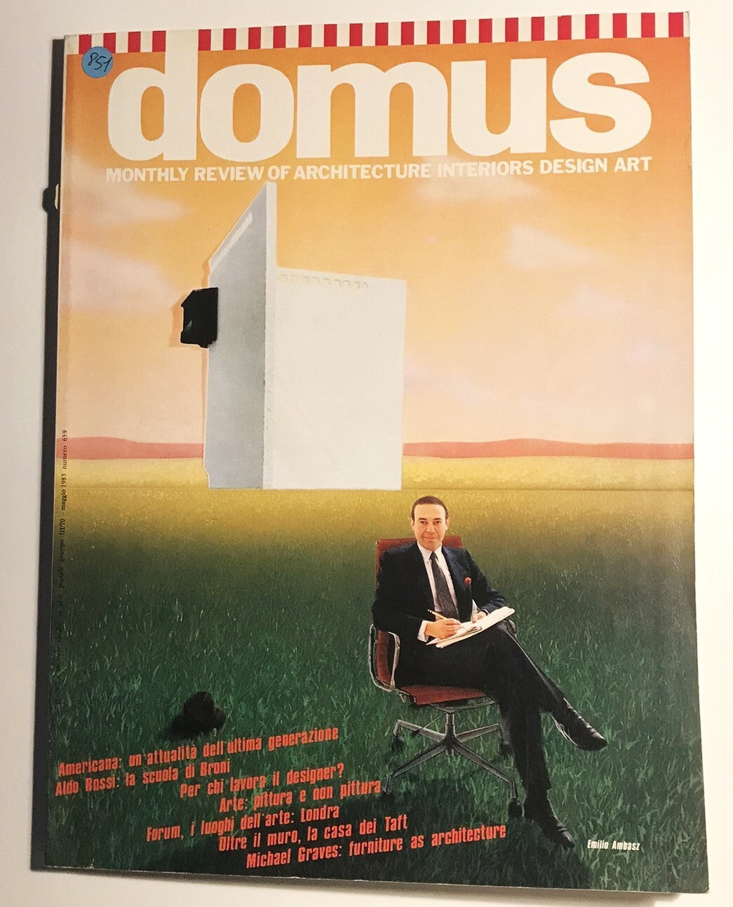 Domus magazine no 639 1983 vintage Italian architecture interiors design art publication
