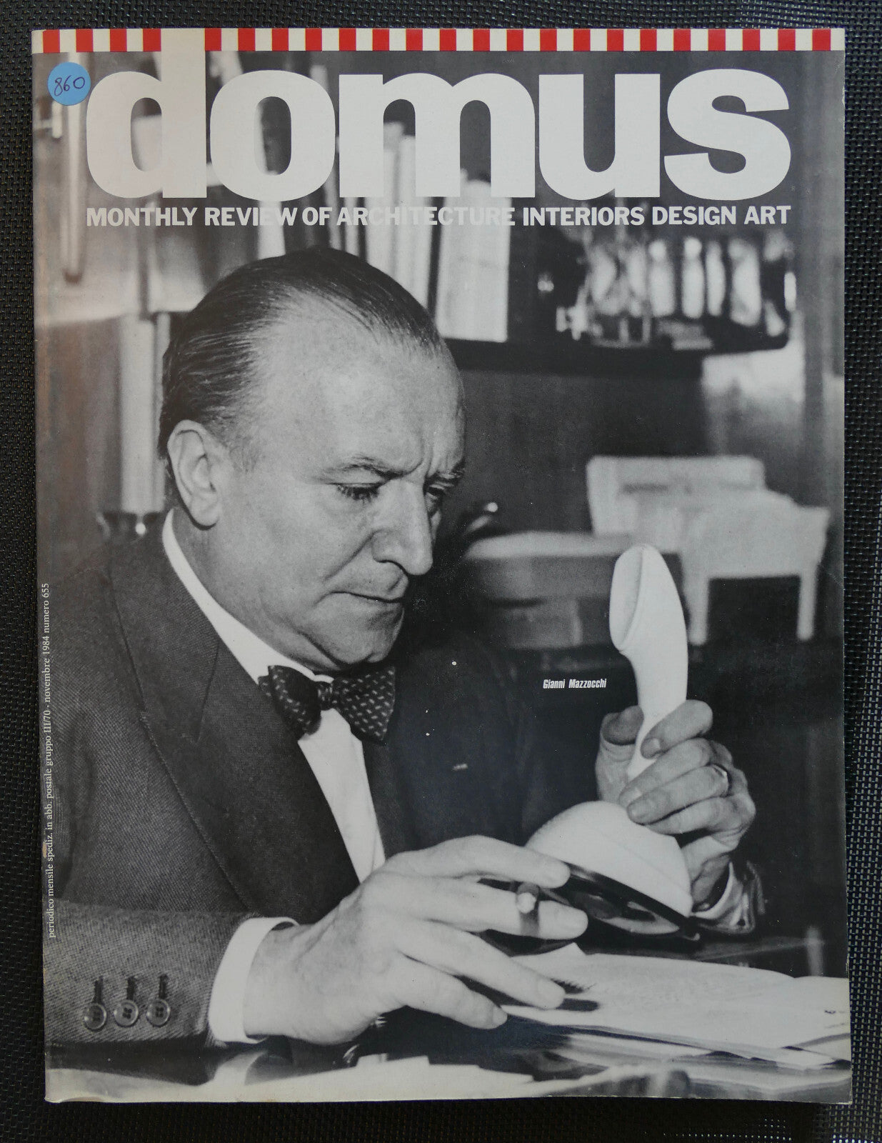 Domus magazine no 655 vintage 1984 Italian architecture interiors design art review with Gianni Mazzocchi
