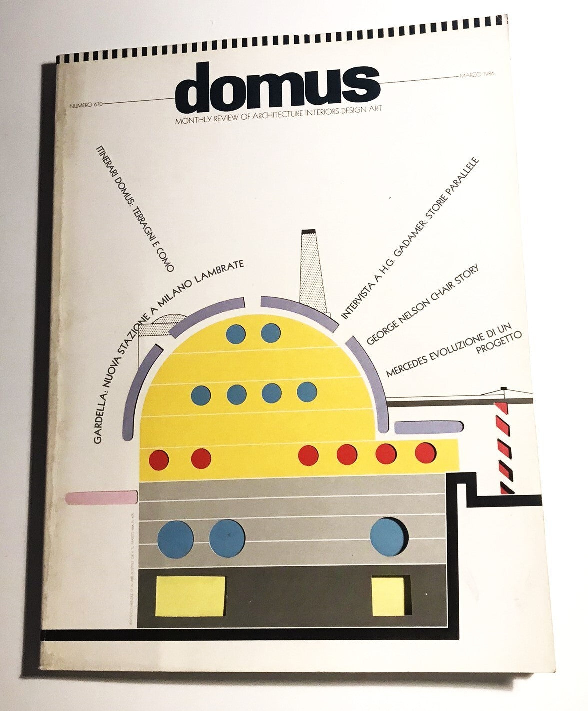 Domus magazine n. 670 marzo 1986 pubblicazione vintage di architettura e design italiano