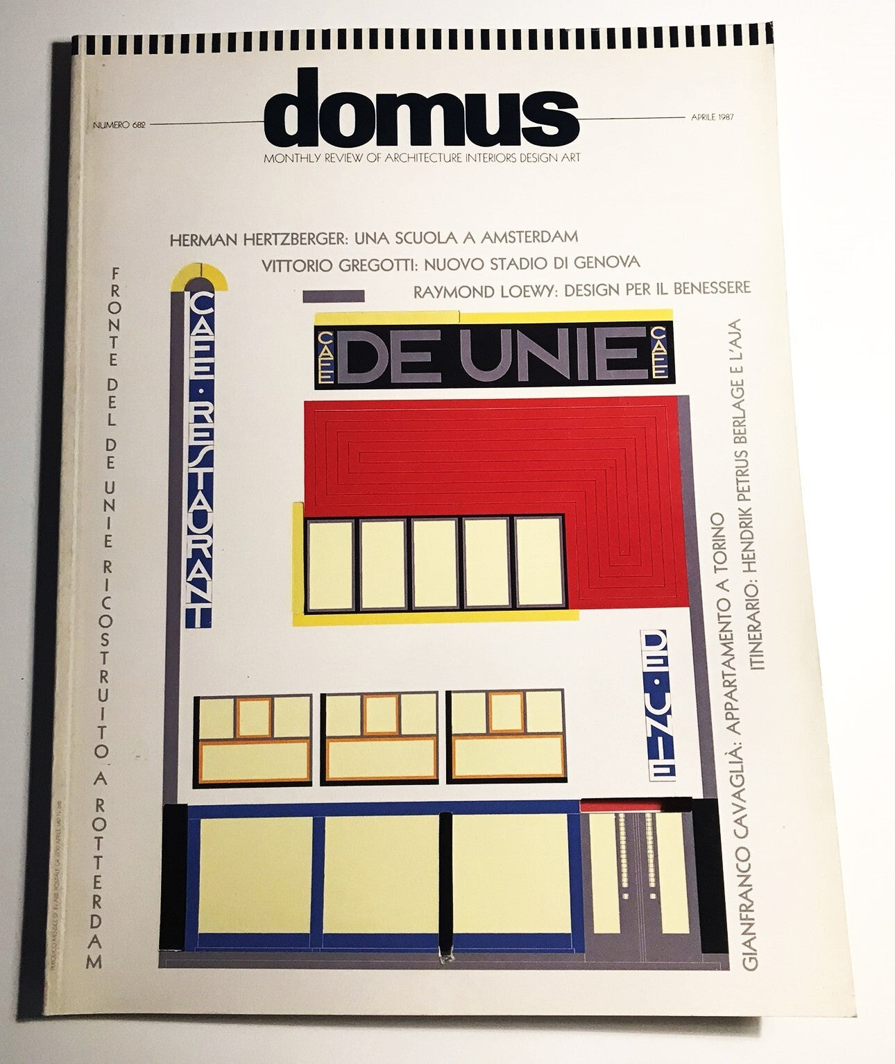 Domus magazine n. 682 aprile 1987 pubblicazione vintage di architettura italiana, interni e design