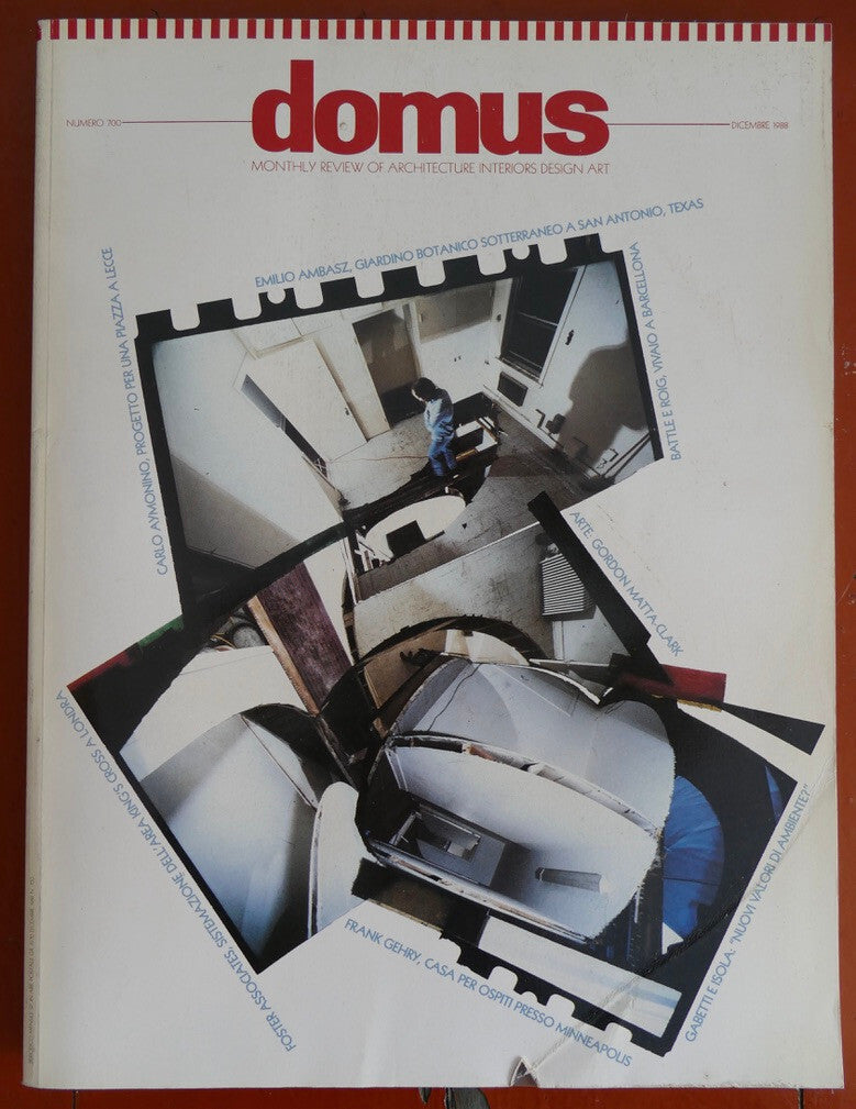 Domus architecture magazine vintage December 1988 issue featuring Frank Gehry design