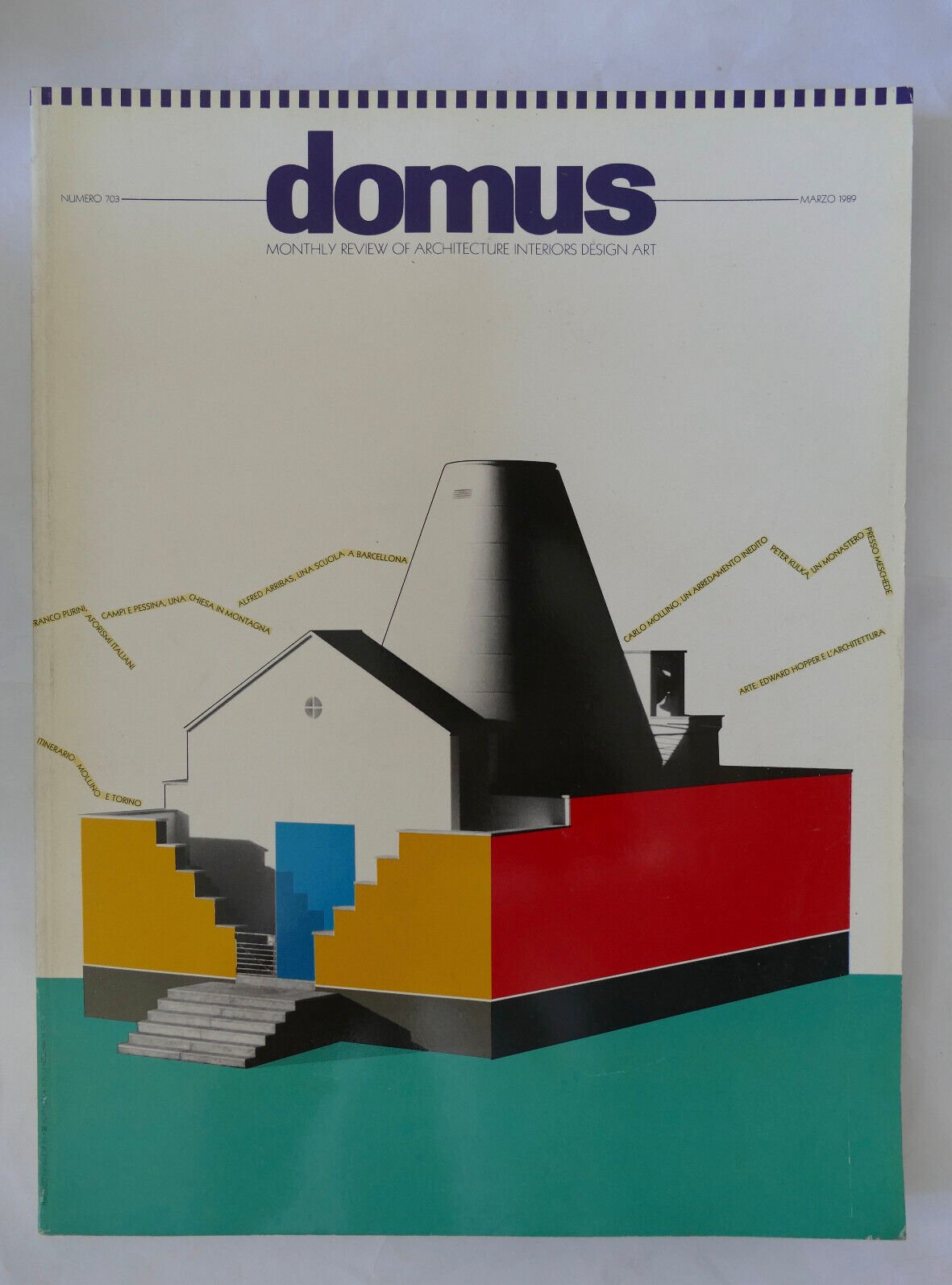 Domus magazine n. 703 marzo 1989 pubblicazione vintage di architettura e design italiano