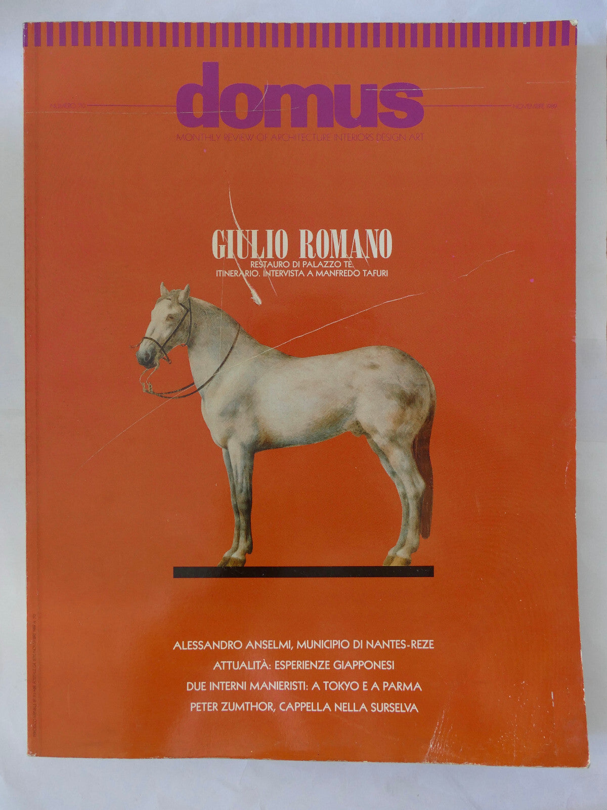 Rivista Domus n. 710 Novembre 1989 pubblicazione vintage di architettura e design italiani