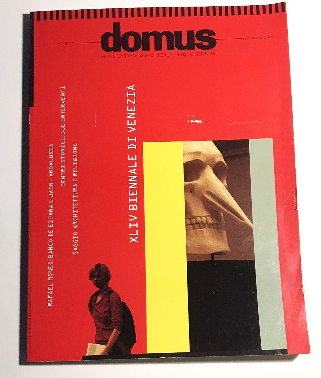 Rivista Domus n. 713 Luglio-Agosto 1990 pubblicazione vintage di architettura e design italiano