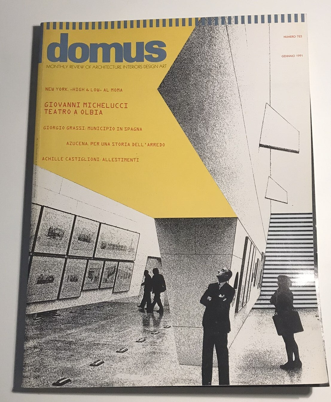 Domus magazine no. 723 January 1991 vintage Italian architecture and design publication