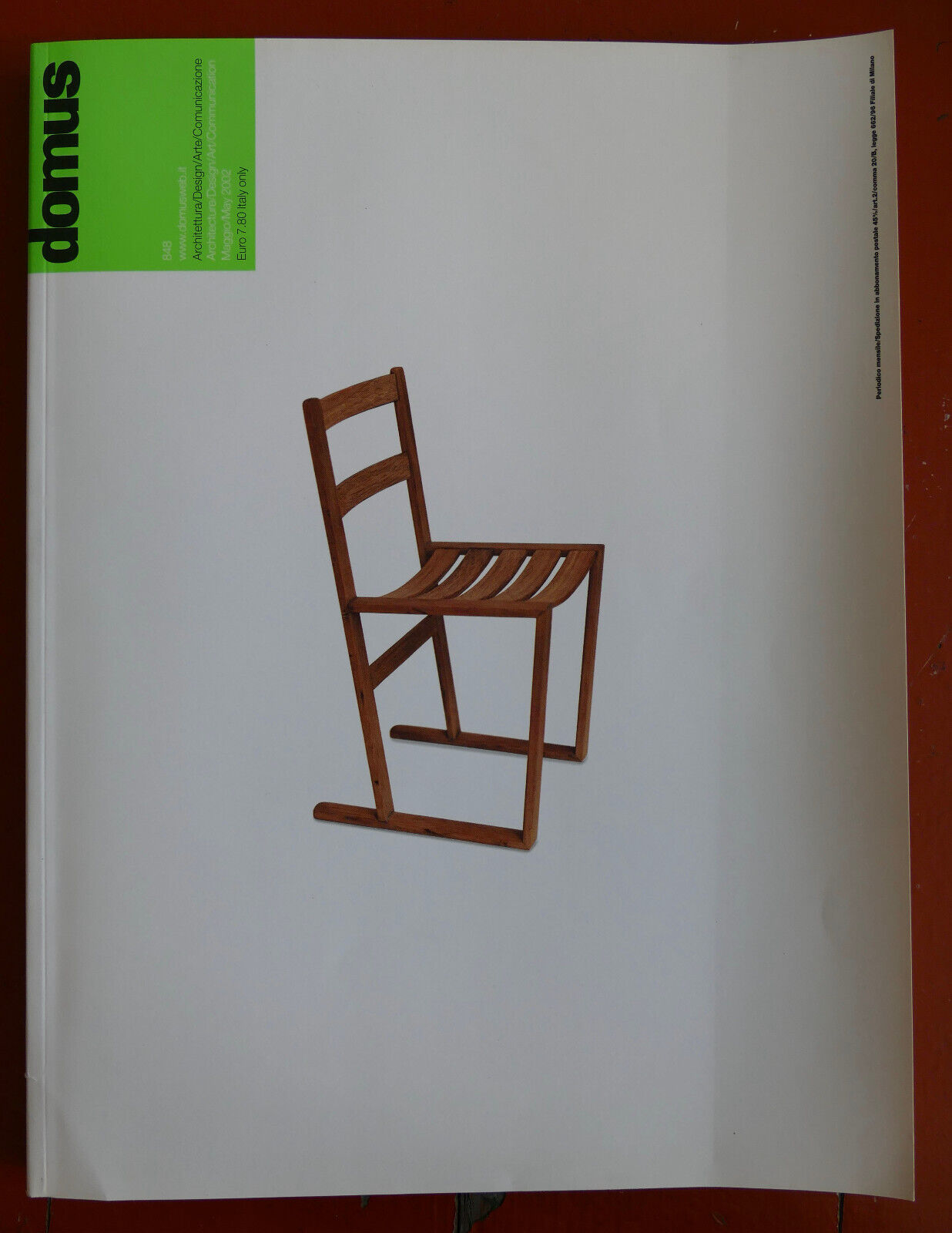 Domus n. 848 2002 Rivista italiana di architettura con focus su design e comunicazione artistica
