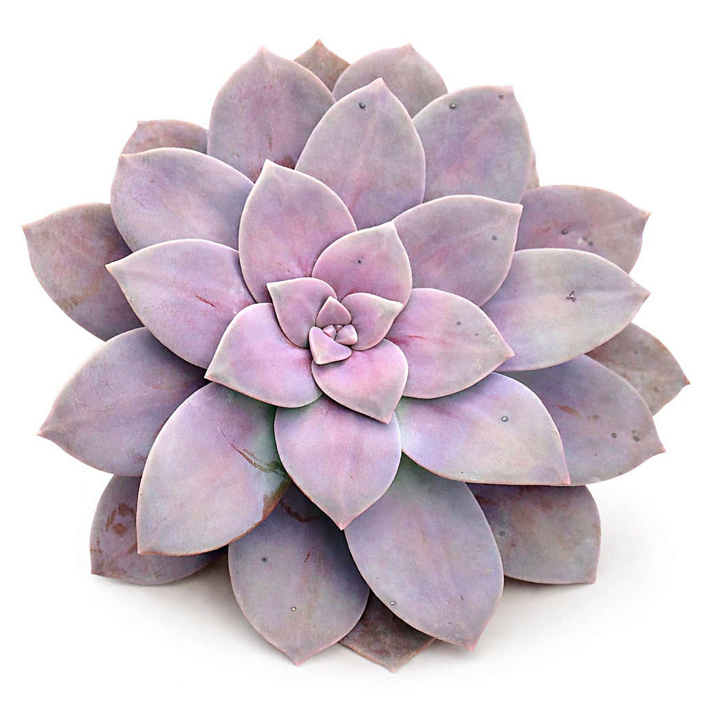 Graptopetalum pentandrum succulent rosette with pale purple fleshy leaves