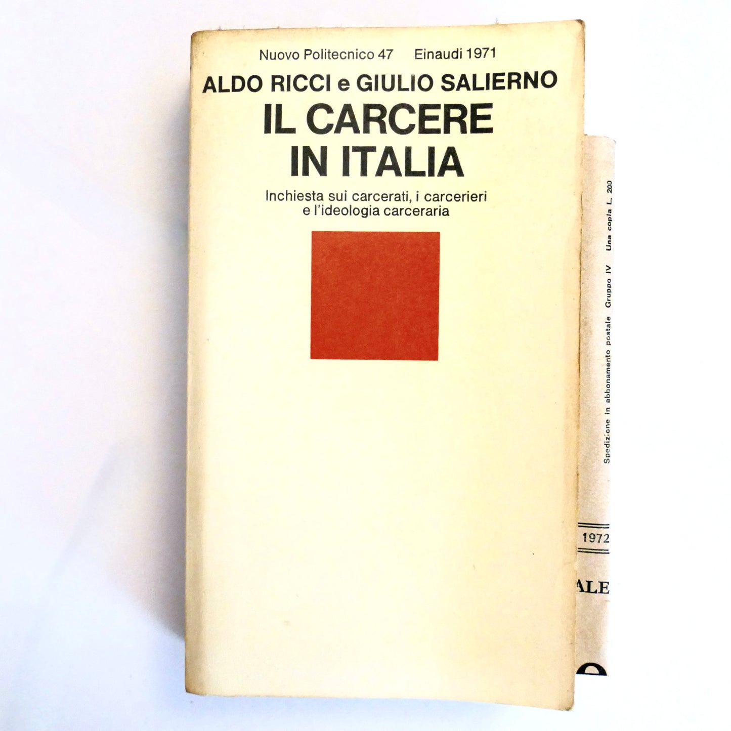 IL CARCERE IN ITALIA | 1971 | ALDO RICCI E GIULIO SALIERNO