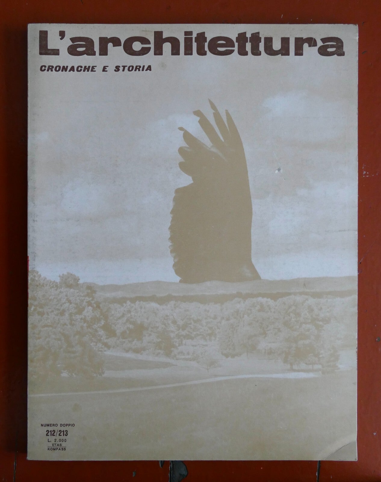 L'Architettura Italian architecture magazine issue 212/213 featuring architectural history and chronicles