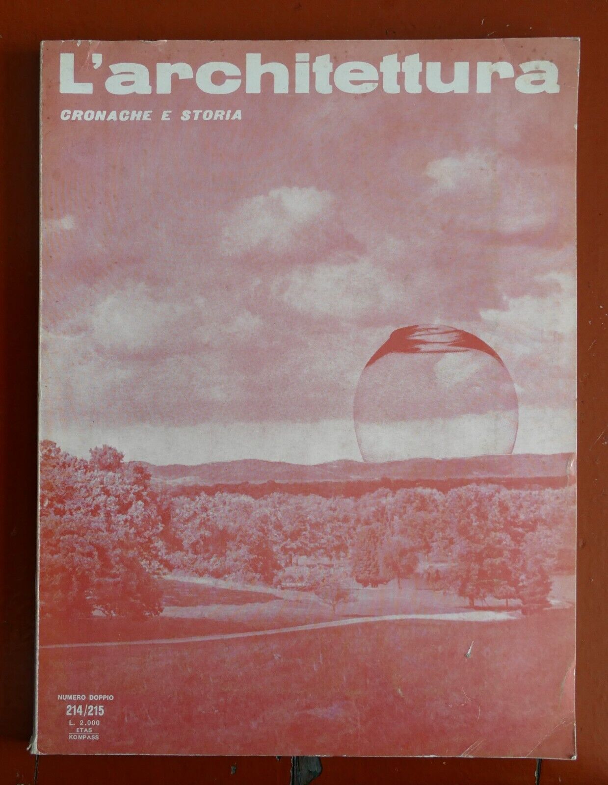 L'architettura Italian architecture magazine issue 214/215 featuring architectural history and chronicles