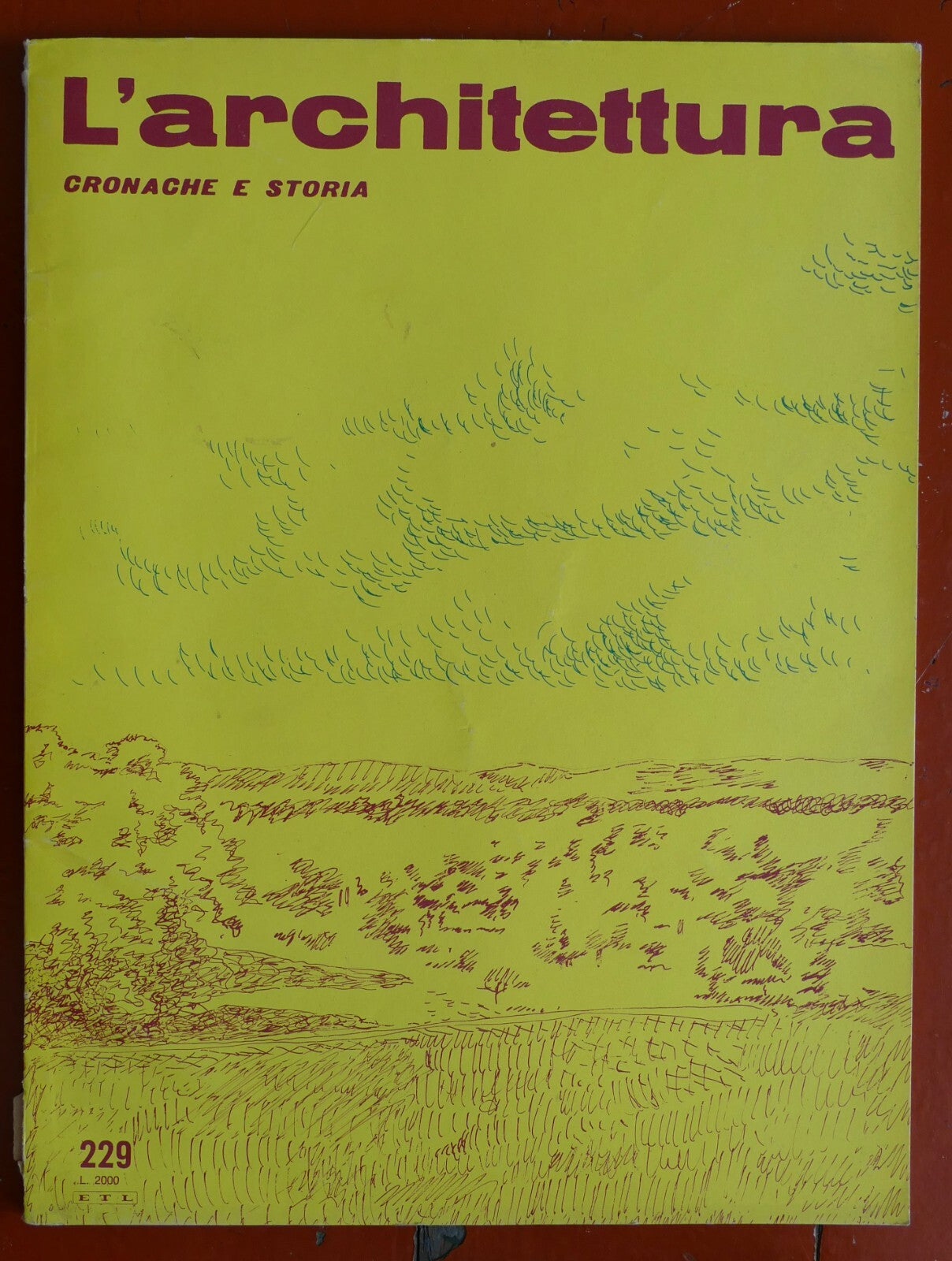 L'Architettura n. 229 rivista italiana di architettura con cronache e storia