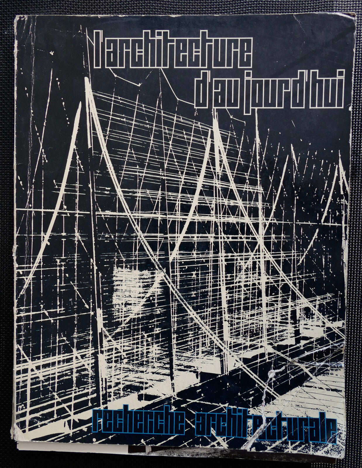 L'architecture d'aujourd'hui rivista di architettura vintage numero del 1966 con copertina di design strutturale