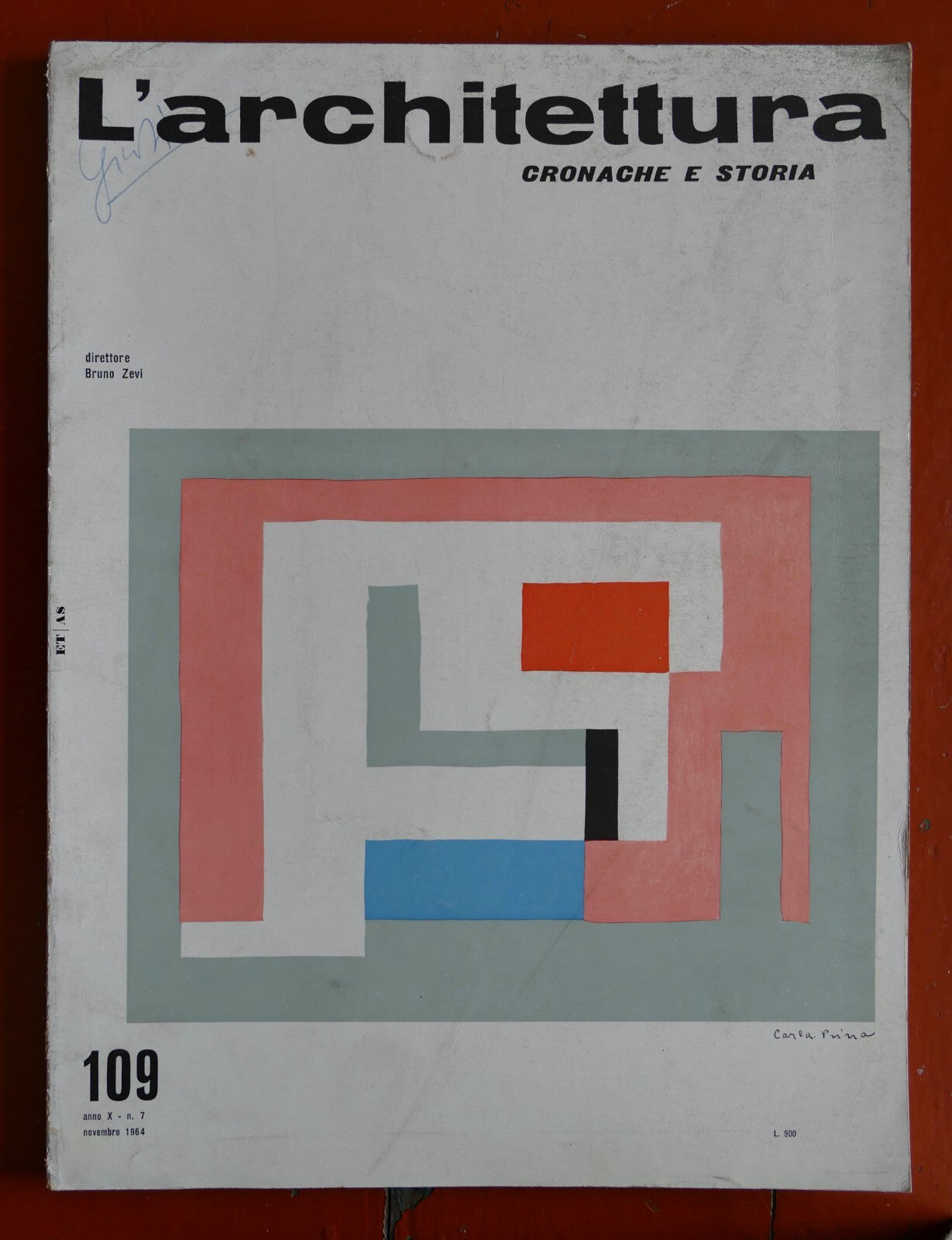 L'Architettura n. 109 rivista italiana di architettura vintage diretta da Bruno Zevi 1964