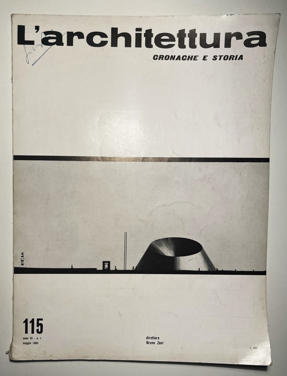L'Architettura n. 115 1965 rivista italiana di architettura vintage diretta da Bruno Zevi