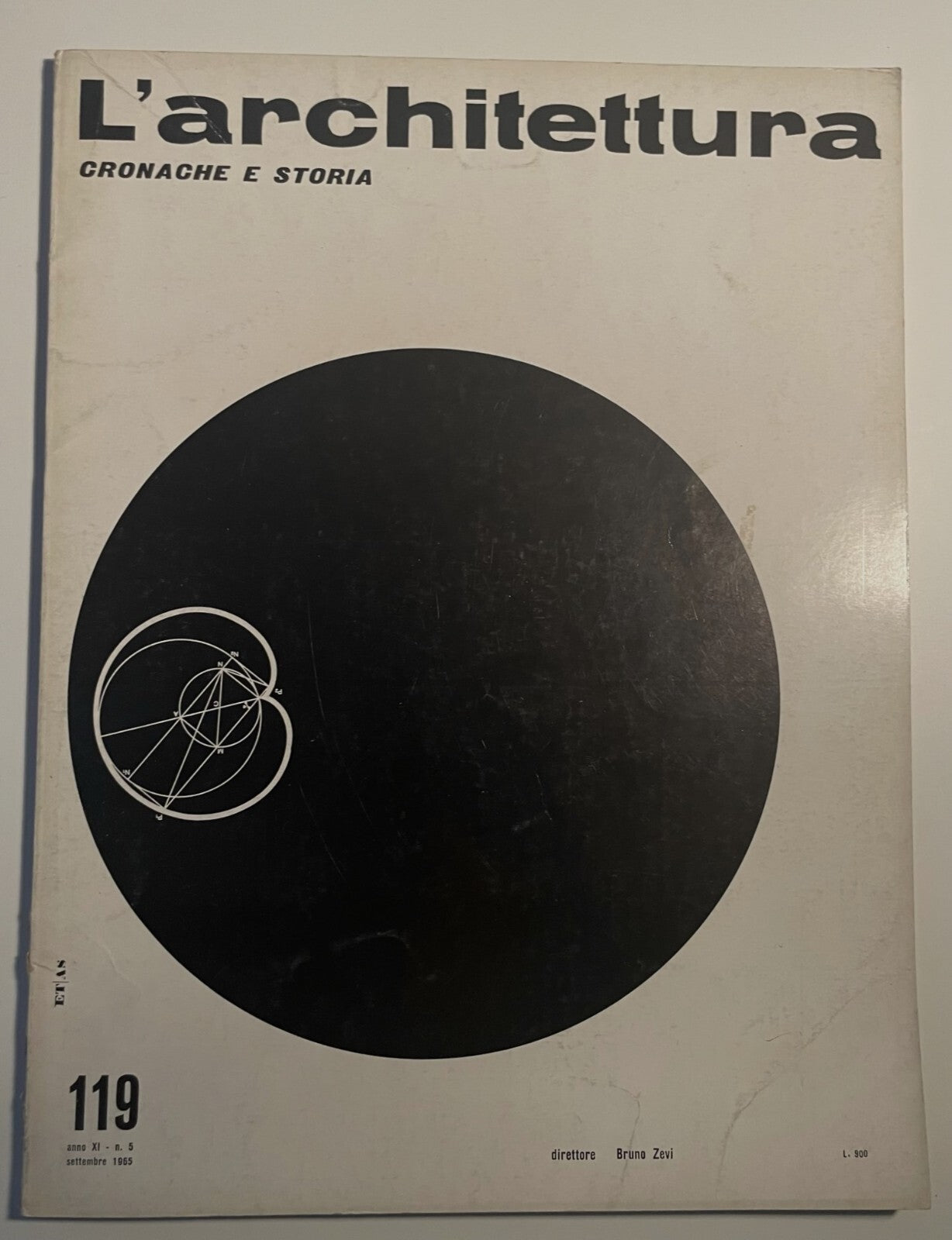 L'Architettura no 119 rivista italiana di architettura vintage diretta da Bruno Zevi dal 1965