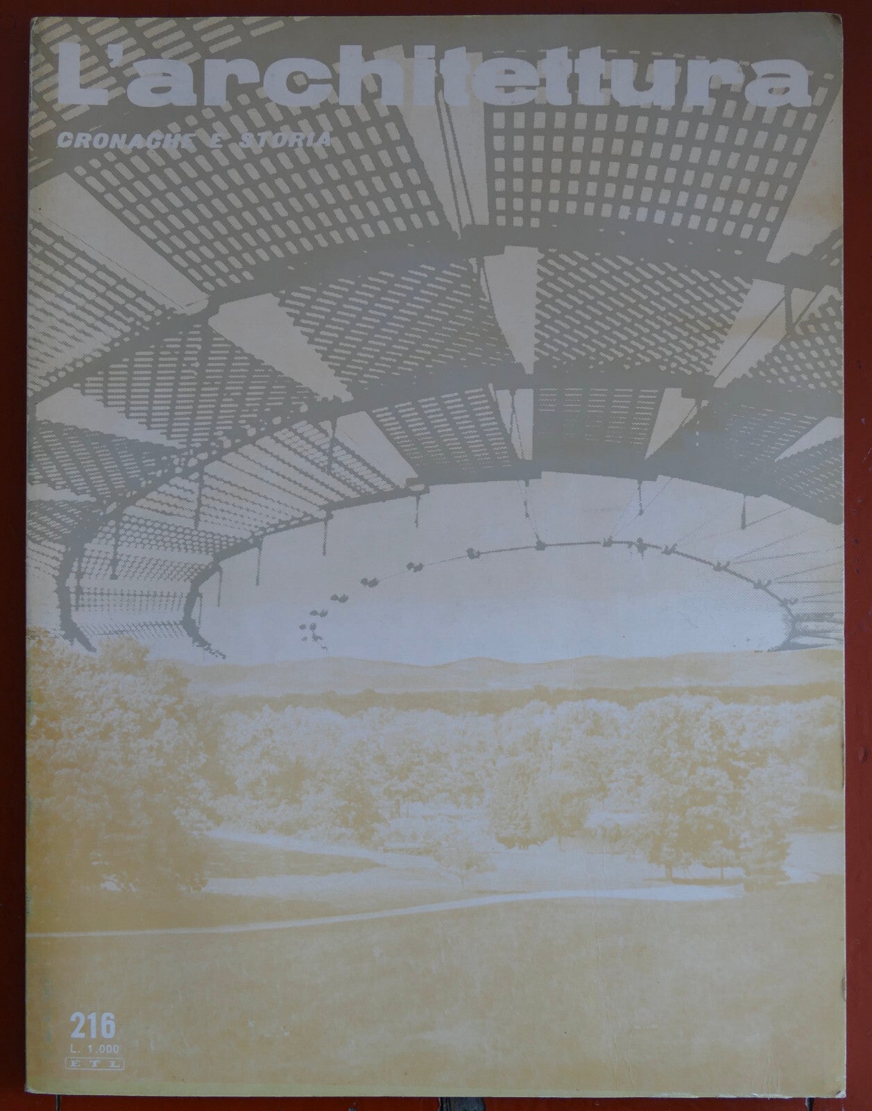 L'Architettura no 216 vintage 1973 rivista italiana di architettura su design e storia