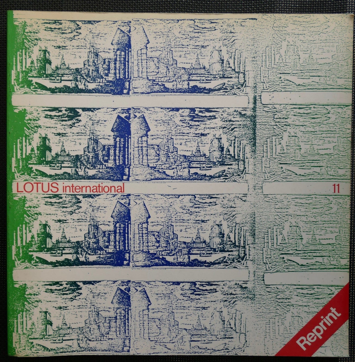 Rivista Lotus International n. 11 vintage 1976 edizione ristampa architettura italiana