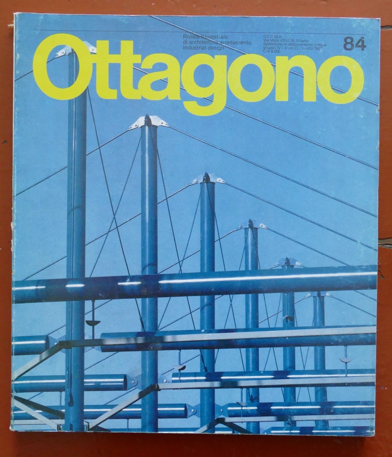 Ottagono no 84 vintage 1987 Italian architecture magazine on industrial design