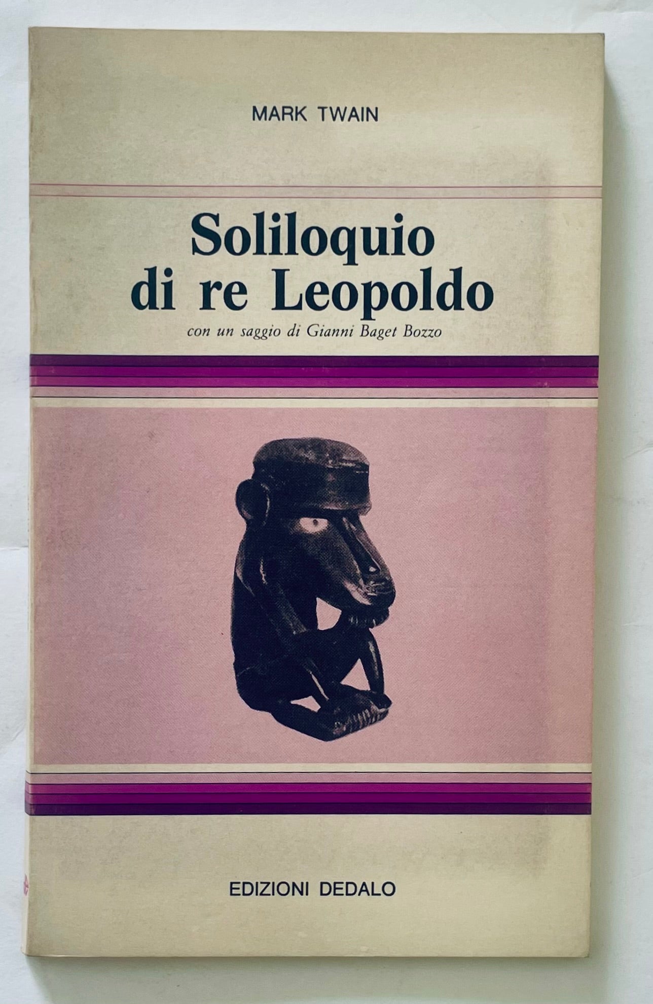 Soliloquio di re Leopoldo libro vintage di Mark Twain con saggio di Gianni Baget Bozzo