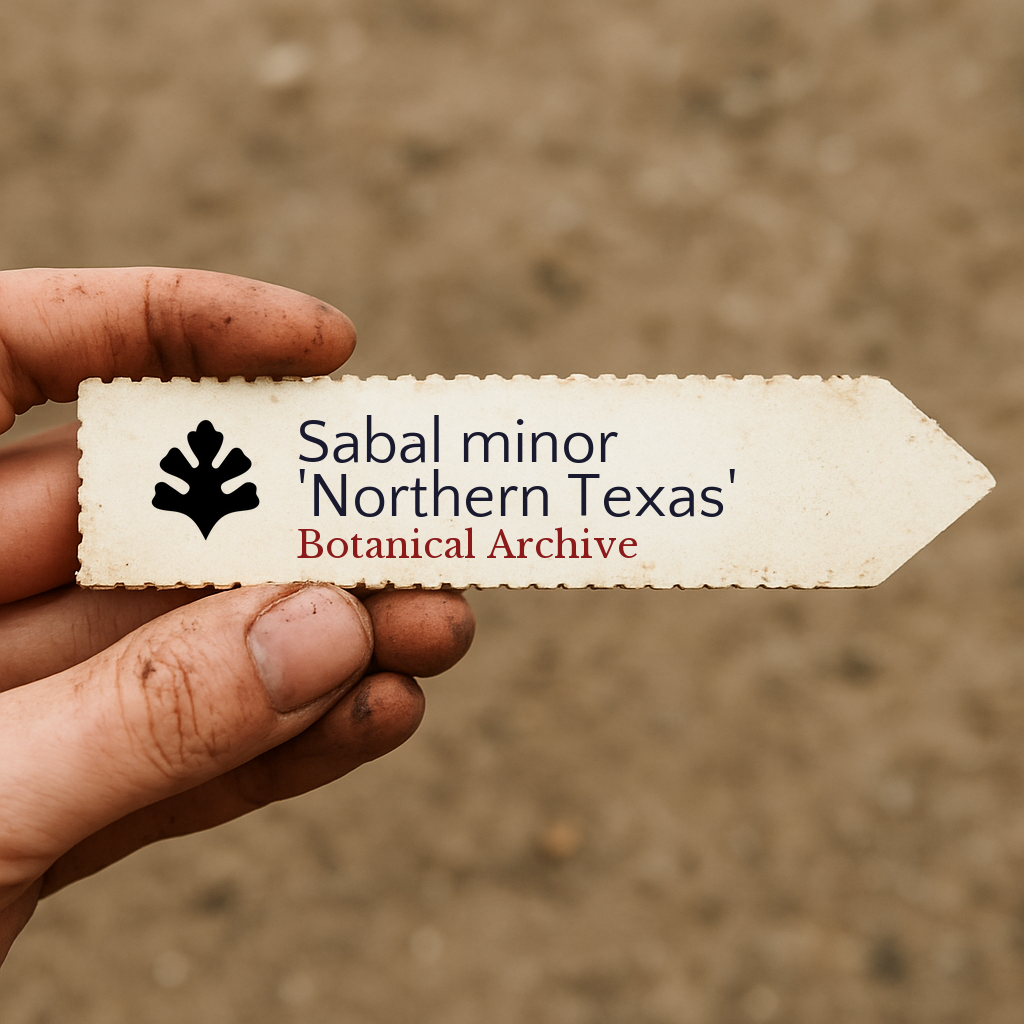 Sabal minor 'Northern Texas' | Texas Dwarf Palmetto | 10 SEMI