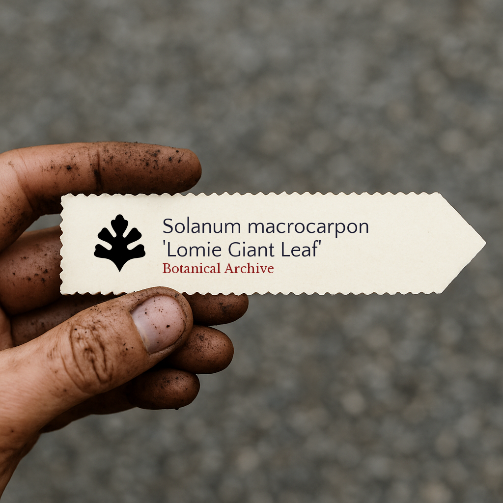 Solanum macrocarpon 'Lomie Giant Leaf' | 1000 SEMI