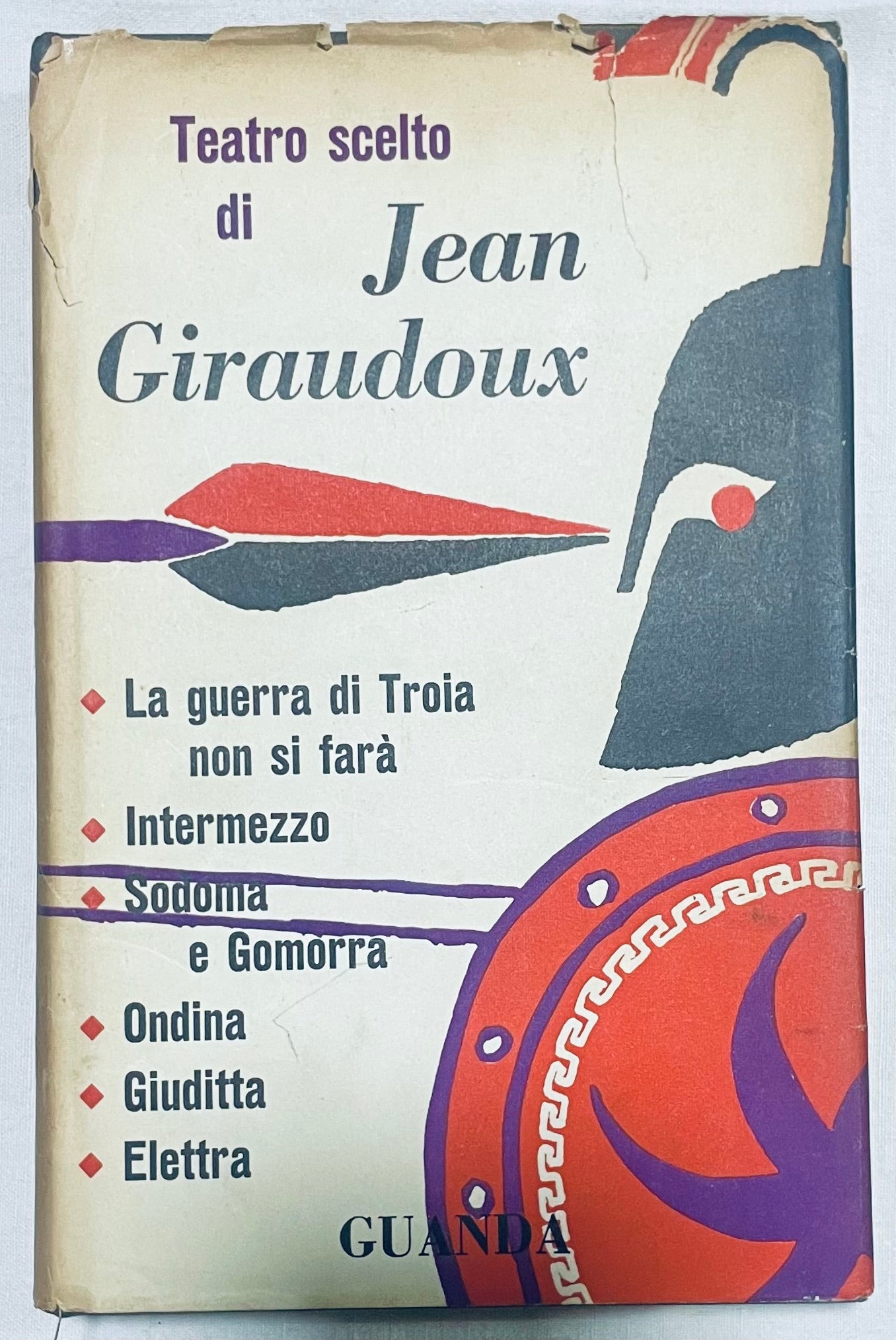 Libro Vintage Teatro scelto di Jean Giraudoux con opere teatrali classiche pubblicato da Guanda