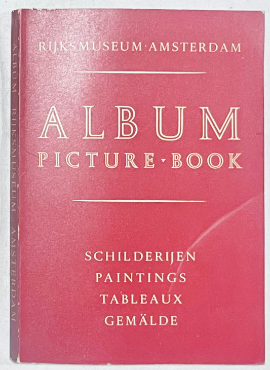 Album Vintage Libro-Illustrato del Rijksmuseum Amsterdam che presenta dipinti e opere d'arte