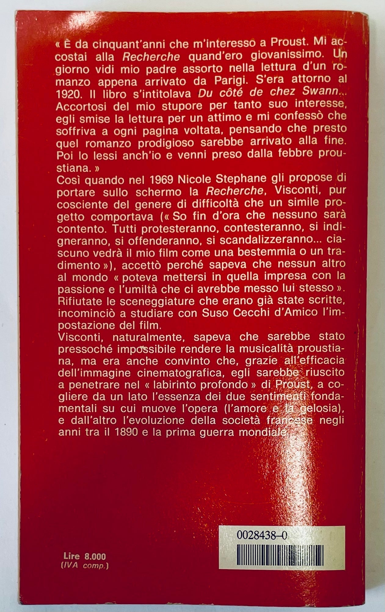 ALLA RICERCA DEL TEMPO PERDUTO | I EDIZ. 1986 | M. PROUST