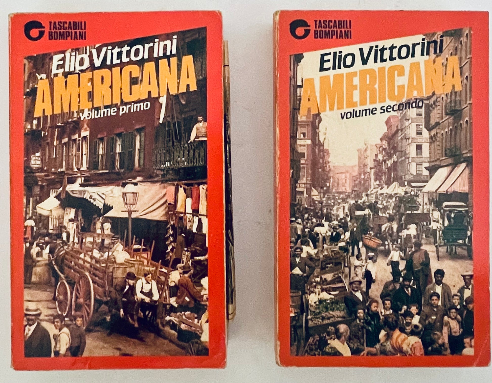 Volumi Americana uno e due di Elio Vittorini, libri vintage italiani prima edizione