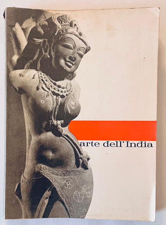Catalogo vintage Arte dell'India che presenta la mostra di arte e scultura indiana a Roma 1960-1961
