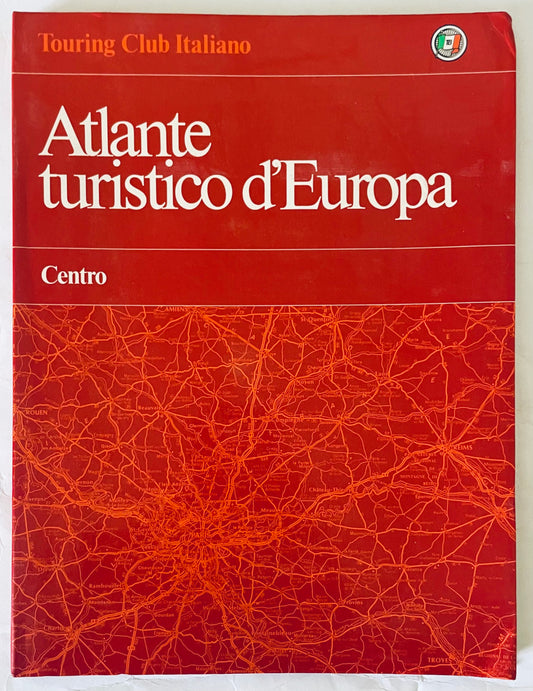 Atlante turistico vintage d'Europa libro di viaggio edizione 1983 del Touring Club Italiano