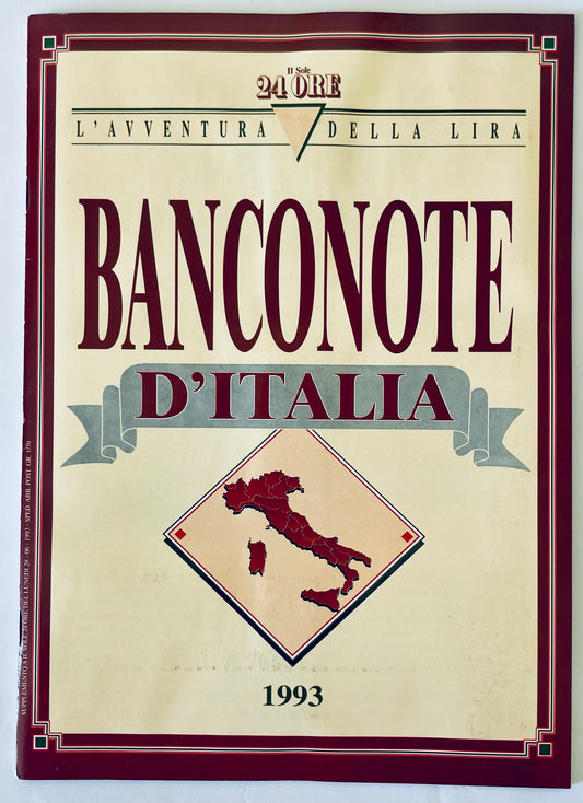 BANCONOTE D' ITALIA | 1993 | IL SOLE 24 ORE | ALBUM COMPLETO