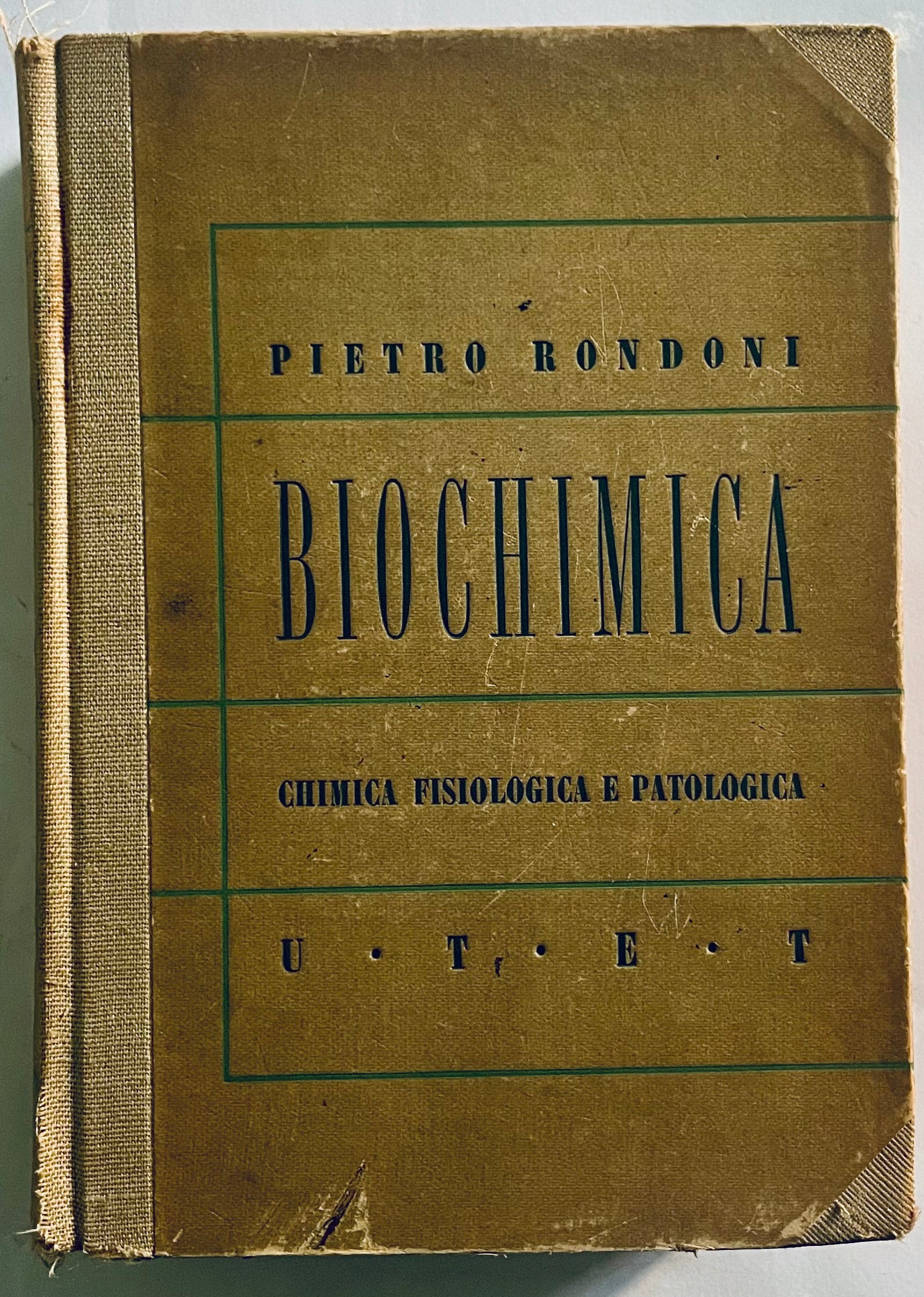 Libro Vintage Biochemica Chimica Fisiologica e Patologica di Pietro Rondoni del 1942