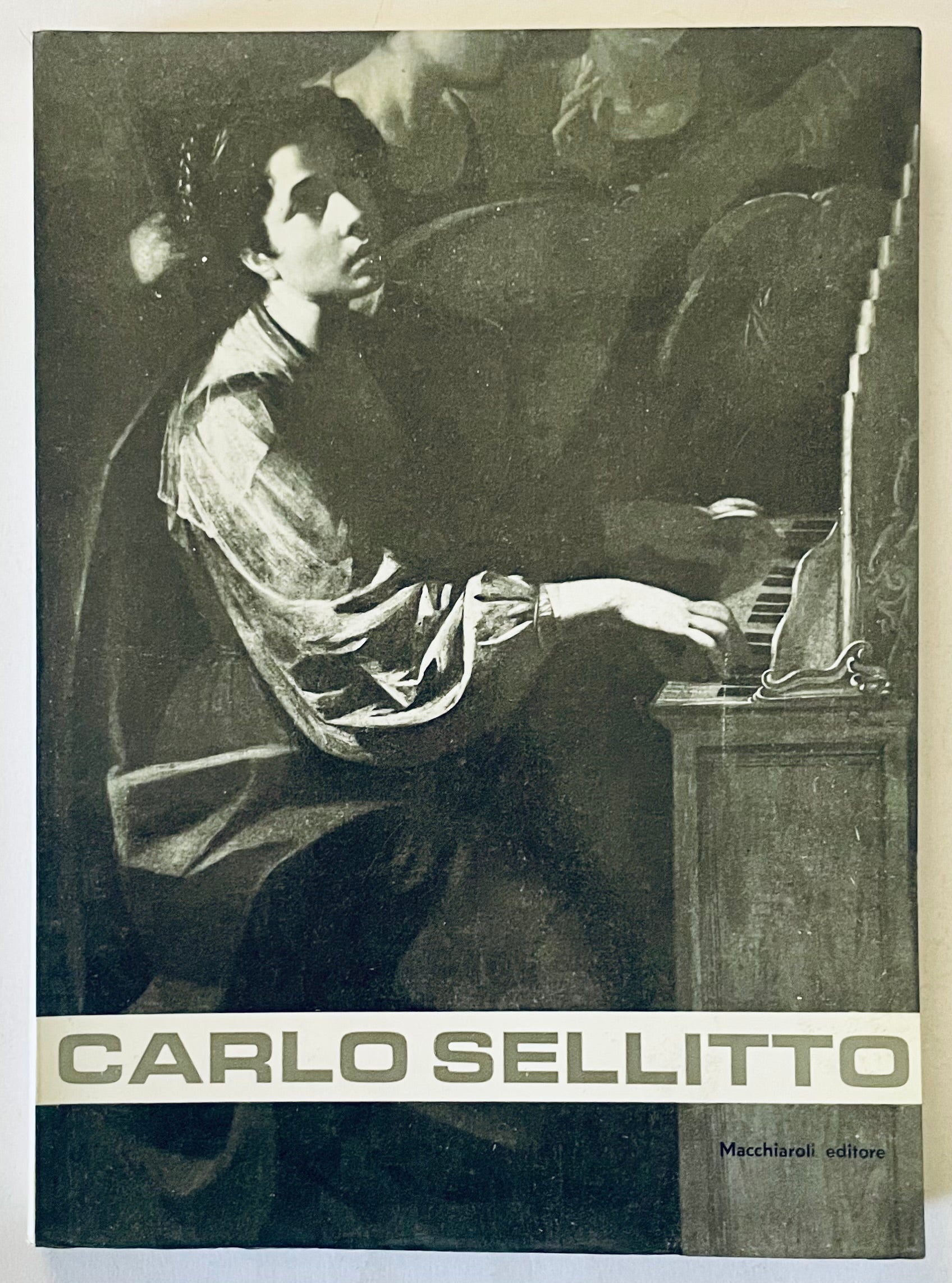 Libro d'arte vintage di Carlo Sellitto con dipinti classici e catalogo della mostra Napoli 1977