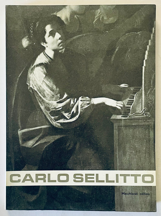 Libro d'arte vintage di Carlo Sellitto con dipinti classici e catalogo della mostra Napoli 1977