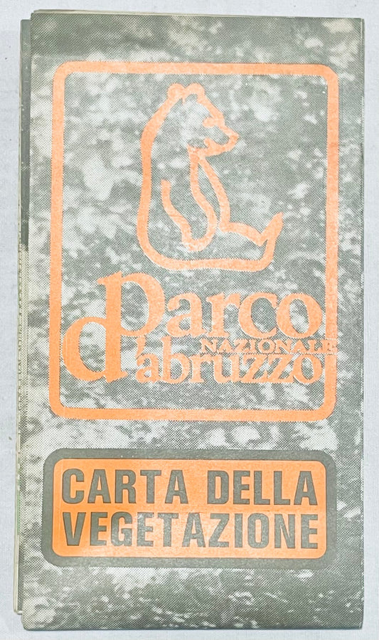 Guida Vintage Carta della Vegetazione per il Parco Nazionale Abruzzo di V. Giacomini