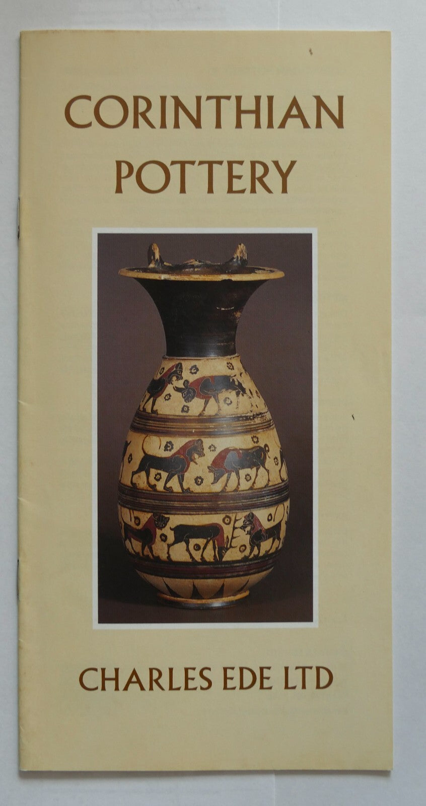 Corinthian Pottery catalog by Charles Ede Ltd featuring ancient Greek pottery illustrations